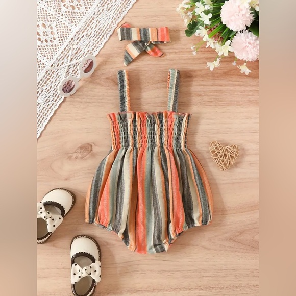 Toddler Striped SunKissed Romper - Picture 3 of 3
